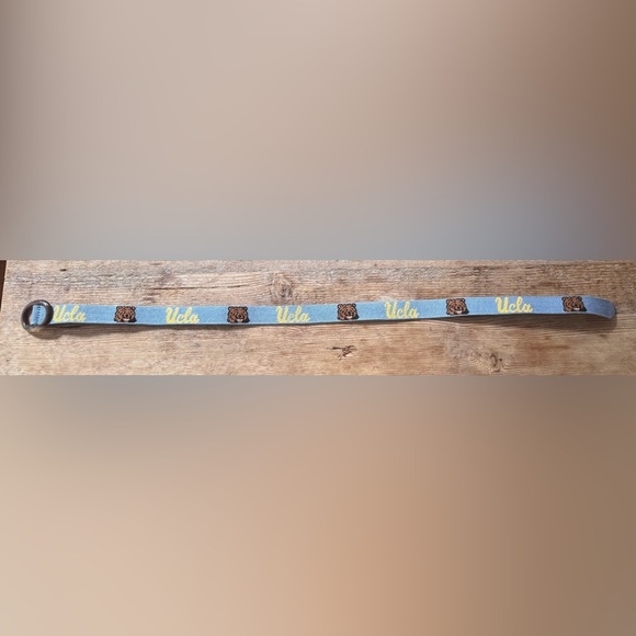 Vintage UCLA Smathers & Branson Handstiched Needlepoint Womens Belt Size M - Picture 2 of 5